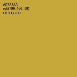 #C7A63A - Old Gold Color Image